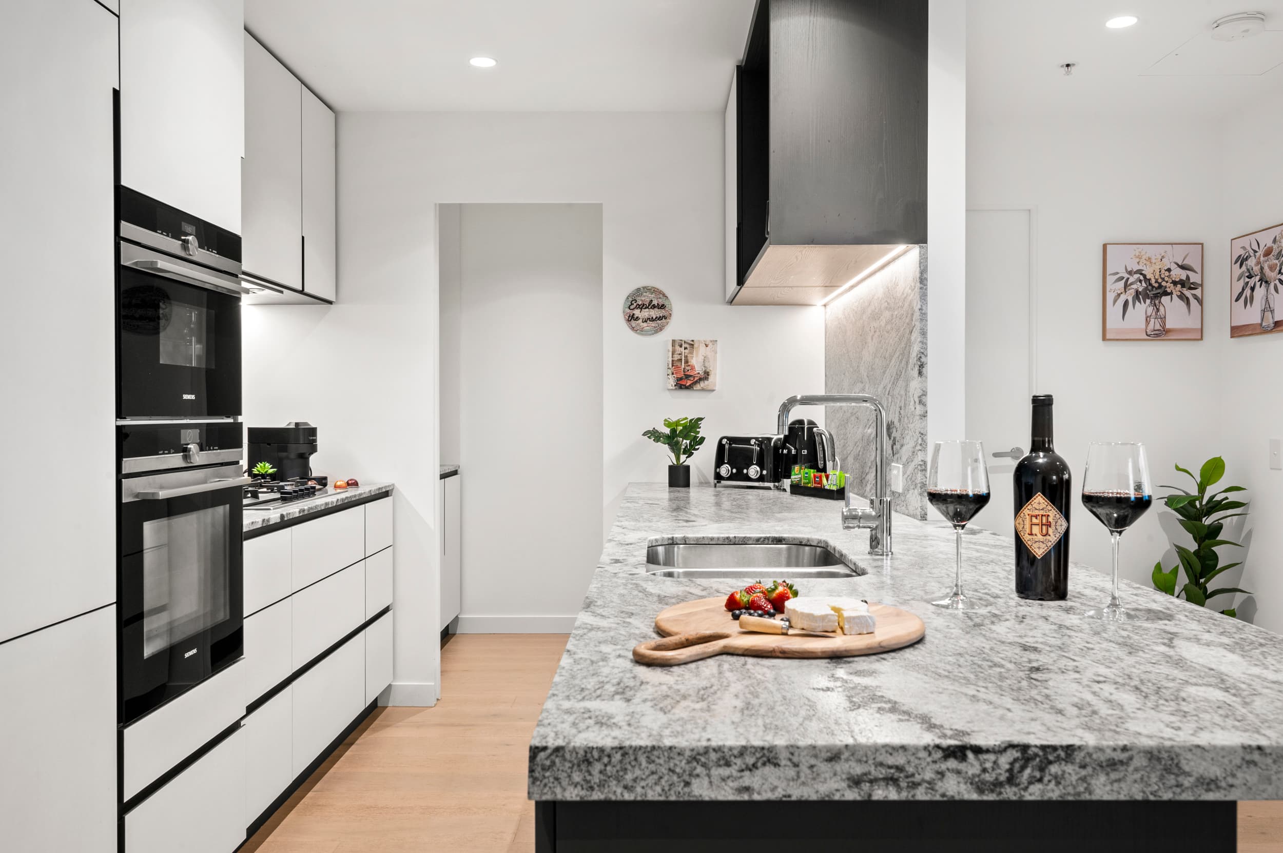 Family Kitchen in Melbourne CBD Apartment