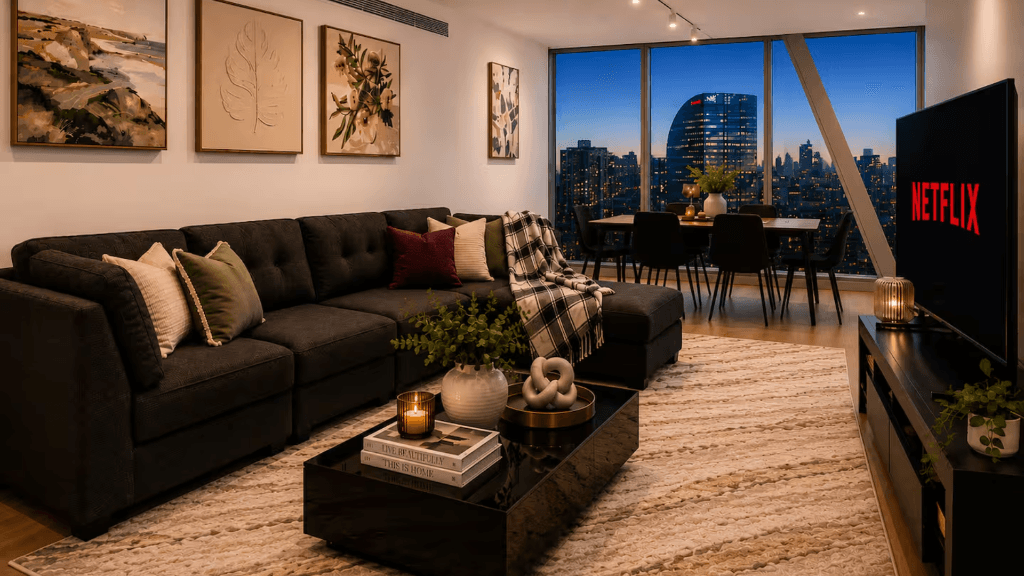 3-Bedroom Melbourne CBD Apartment at West Side Place