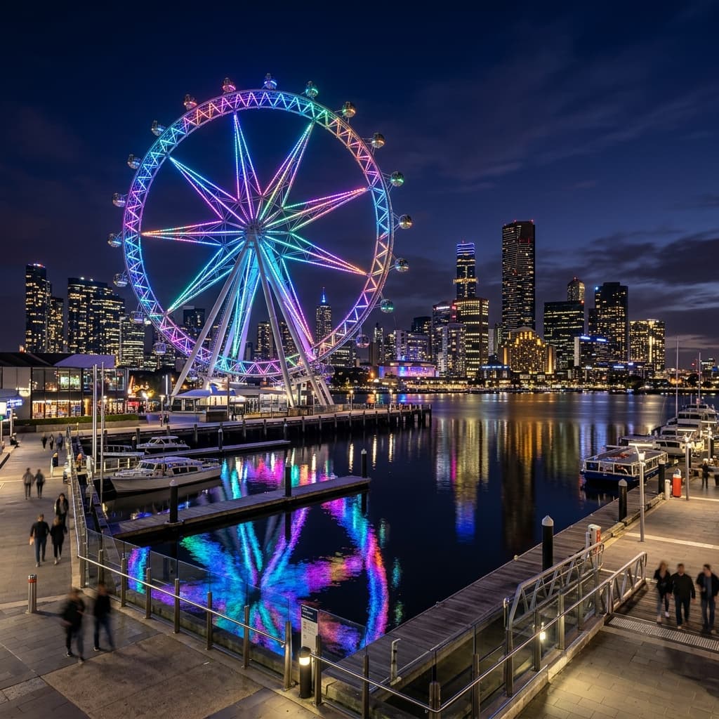 Melbourne Star Returns: Docklands Observation Wheel Lights Up Again