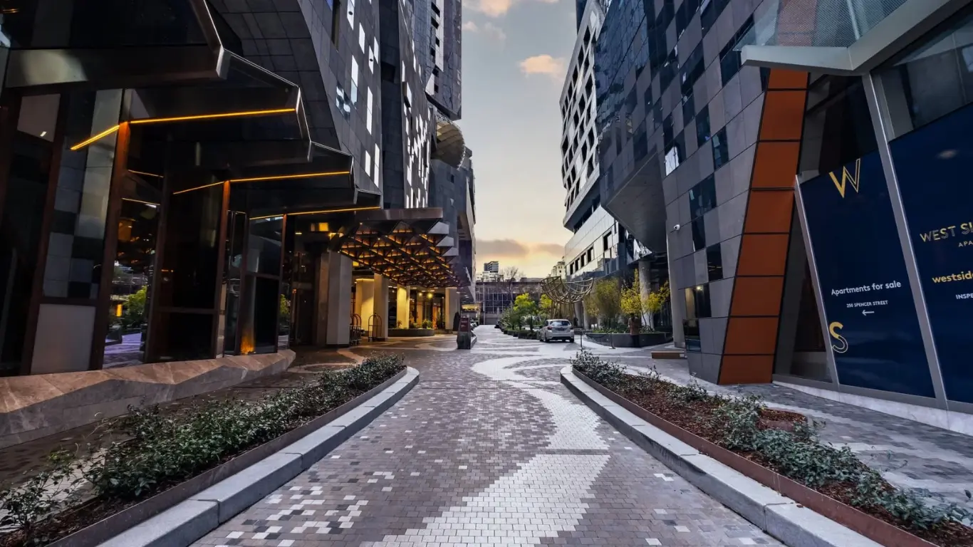 West Side Place Grand Entrance at 260 Spencer Street